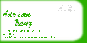 adrian manz business card